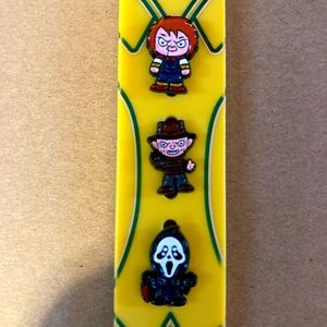 3pcs Horror Character Metal Watch Charms
